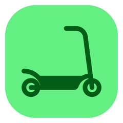 Editable kick scooter vector icon. Vehicles, transportation, travel. Part of a big icon set family. Perfect for web and app interfaces, presentations, infographics, etc