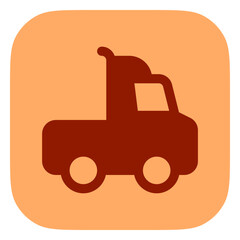 Editable semi-trailer truck vector icon. Vehicles, transportation, travel. Part of a big icon set family. Perfect for web and app interfaces, presentations, infographics, etc