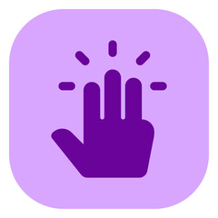Editable three fingers tap vector icon. Part of a big icon set family. Perfect for web and app interfaces, presentations, infographics, etc