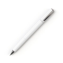 White pen isolated on a white background
