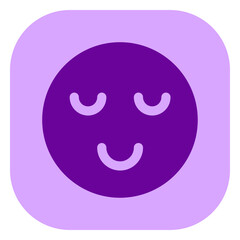 Editable calm, zen, relaxed face vector icon. Part of a big icon set family. Perfect for web and app interfaces, presentations, infographics, etc