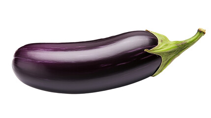 Eggplant isolated on transparent background, PNG image with background removed, Created with Generative Ai technology.