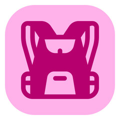 Editable rucksack, backpack vector icon. Part of a big icon set family. Perfect for web and app interfaces, presentations, infographics, etc