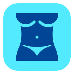 Editable slim body vector icon. Part of a big icon set family. Perfect for web and app interfaces, presentations, infographics, etc