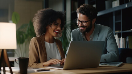 Happy mid aged business woman manager handshaking greeting client in office. Smiling female executive making successful deal with partner shaking hand at work standing at meeting table