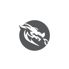 Dragon Head Vector Logo Design Template
