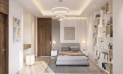 Simplicity and Comfort A Guide to Contemporary Bedroom Design with Stylish Furniture and a Comfortable Bed