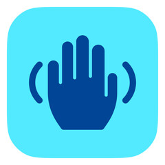Editable hand gesture wave vector icon. Part of a big icon set family. Perfect for web and app interfaces, presentations, infographics, etc