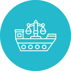 Obraz premium Maritime Laws Icon