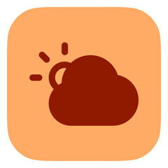 Editable sunny day vector icon. Part of a big icon set family. Perfect for web and app interfaces, presentations, infographics, etc