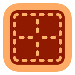 Editable middle center border vector icon. Part of a big icon set family. Perfect for web and app interfaces, presentations, infographics, etc