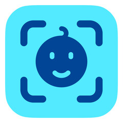 Editable baby face vector icon. Part of a big icon set family. Perfect for web and app interfaces, presentations, infographics, etc