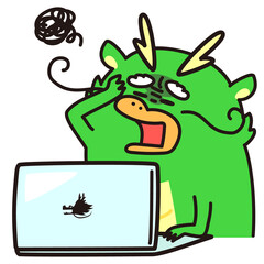 ドラゴン素材No.24 PC_困った