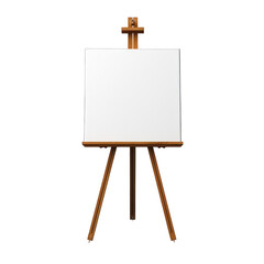Easel on White Isolated on Transparent or White Background, PNG