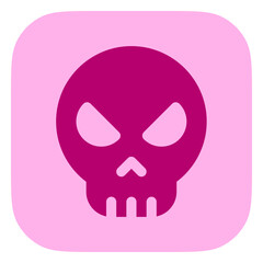 Editable vector danger skull icon. Part of a big icon set family. Perfect for web and app interfaces, presentations, infographics, etc