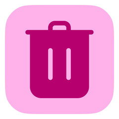 Editable vector delete trash recycle bin icon. Part of a big icon set family. Perfect for web and app interfaces, presentations, infographics, etc