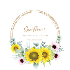 yellow sunflower wreath arrangement design
