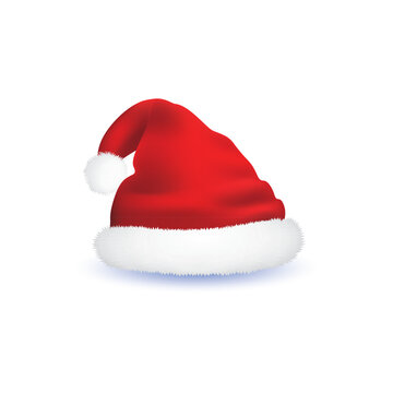 Santa Claus red hat isolated or transparent png, Merry Christmas or X mas