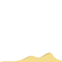 Behangcirkel Desert Mounds Vector Illustration © Slonong