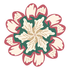 Fototapeta na wymiar Rustic floral illustration