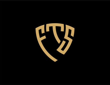 FTS creative letter logo design vector icon illustration
