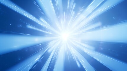 Obraz premium Abstract blue background with radial, radiating, and converging lines.