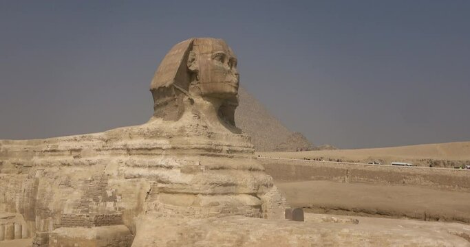 The statue of the Sphinx in Egypt