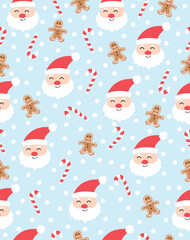 pattern with santa claus