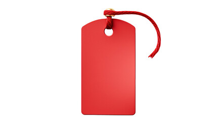 Blank price tag isolated on transparent background, PNG image with background removed, Created with Generative Ai technology.