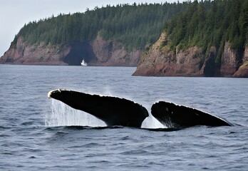 Obraz premium Whale Tale: Discovering Marine Life off Canada's Bay of Fundy