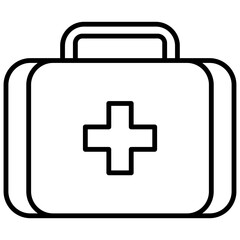 Fototapeta premium first aid box icon