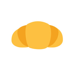 French croissant vector illustration flat style logo icon