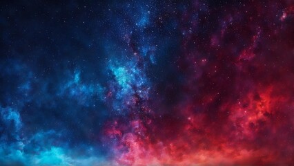 Cosmic red and blue sky full of stars	 , science nebula milky way  infinity earth solar 