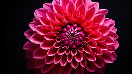 Pink dahlia flower isolated