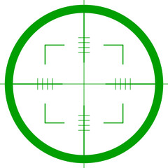 Crosshairs target for sniper shot.