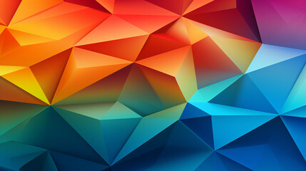 An abstract background triangular 3D shapes