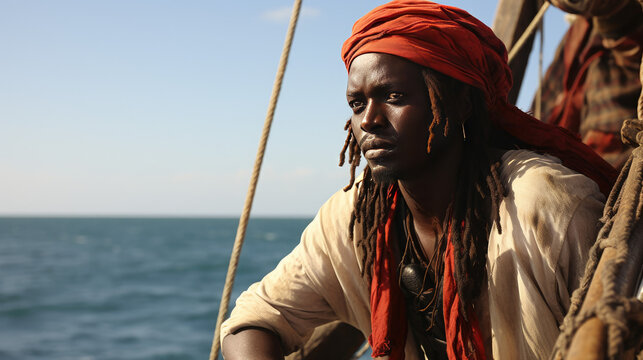 African pirate man