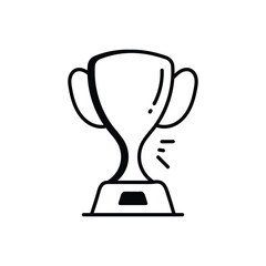 Trophy icon vector stock illustration