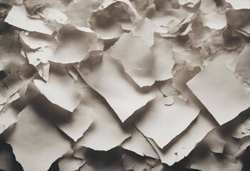 Old white paper ripped torn paper background blank creased crumpled posters placard grunge textures