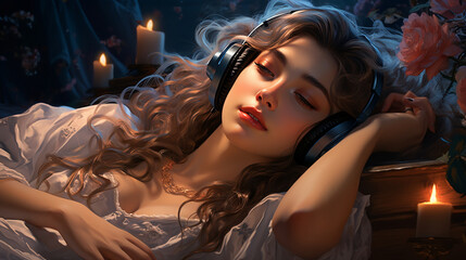 woman in the bedroom