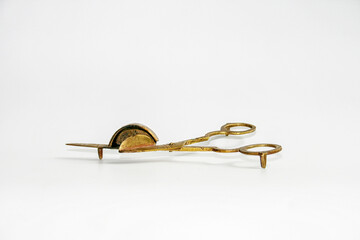 Antique copper candle snuffer