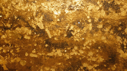 gold glitter background, gold water drops on the window, gold wall texture