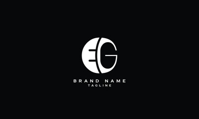 Obraz premium EGO, EOG, GEO, GOE, OGE, OEG, Abstract initial monogram letter alphabet logo design