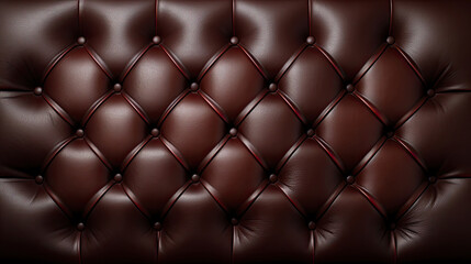 Fototapeta premium dark brown leather sofa texture background, luxury leather pattern 