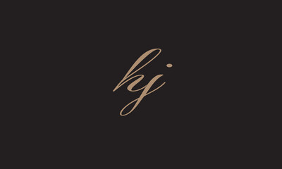 Obraz premium HJ, JH, H, J Abstract Letters Logo Monogram 