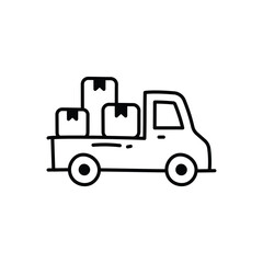 Delivery icon vector stock illustration