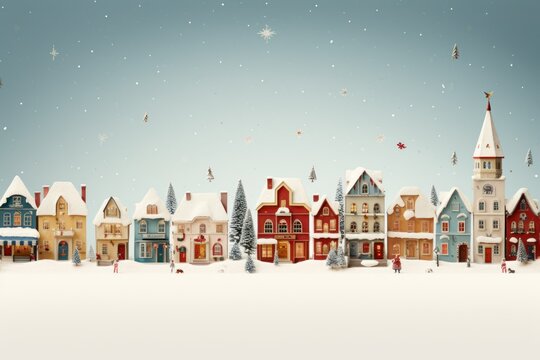 Christmas Village Displays - Generative AI