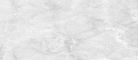 Obraz na płótnie Canvas Panoramic white background form marble stone or old concrete wall, White or light grey marble stone background with curved stains, Carrara marble background with old stone wall texture.