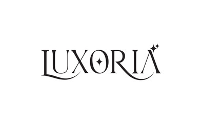 Luxoria, luxury logo, wordmark