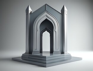 ramadan kareem 3d social media banner design template made with Generative AI